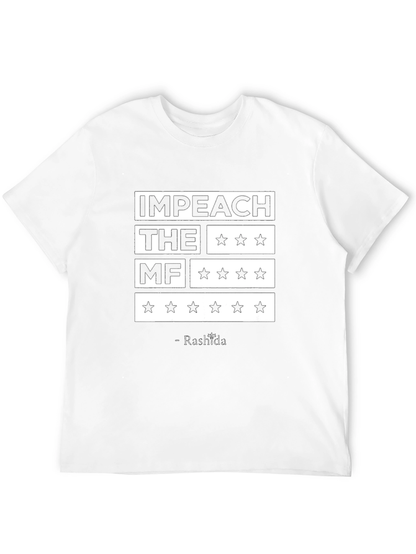 Black Impeach the MF T-Shirt - Rashida Quote view 12