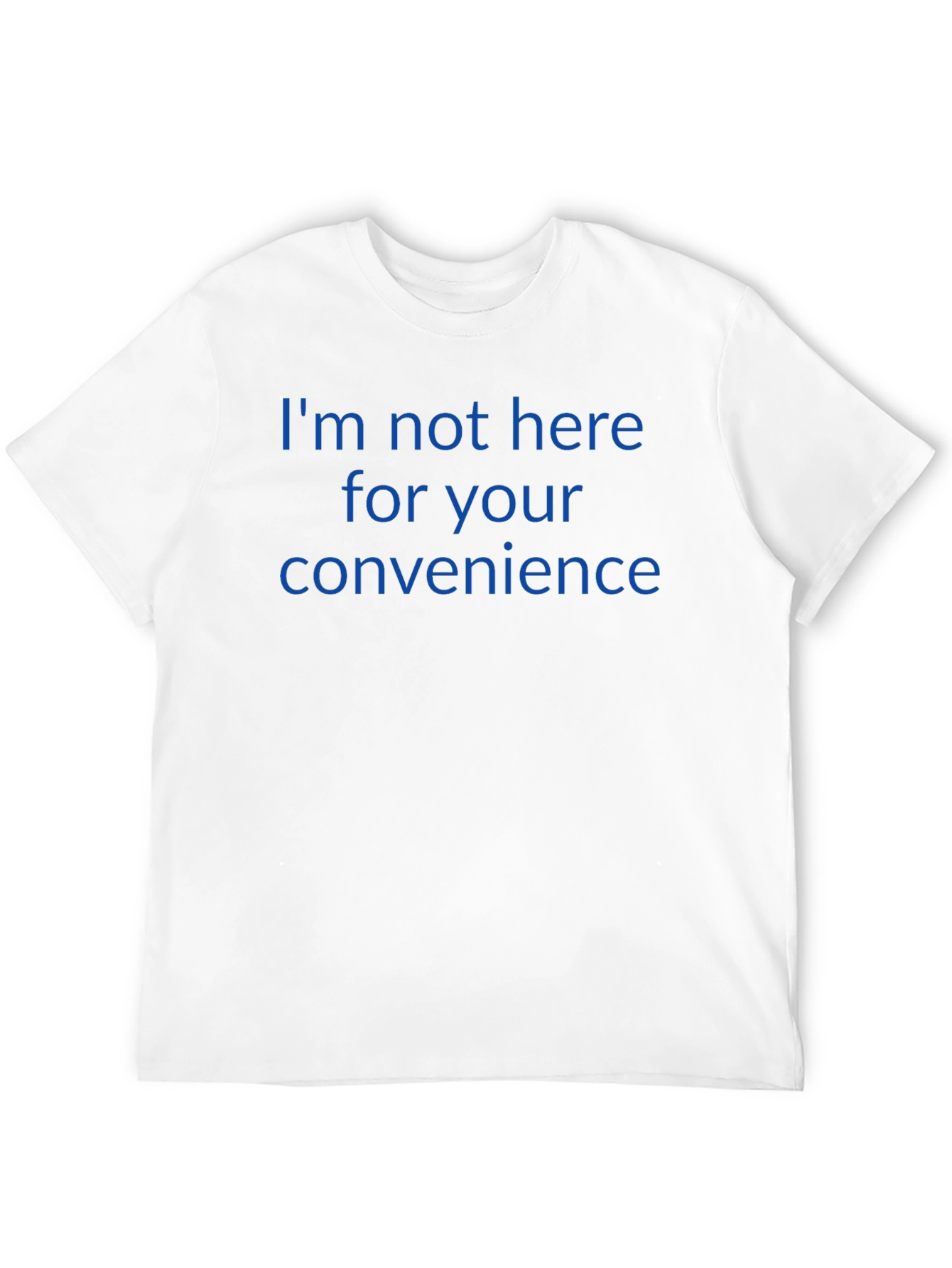 Black Sarcastic Tee: I'm Not Here for Your Convenience view 12