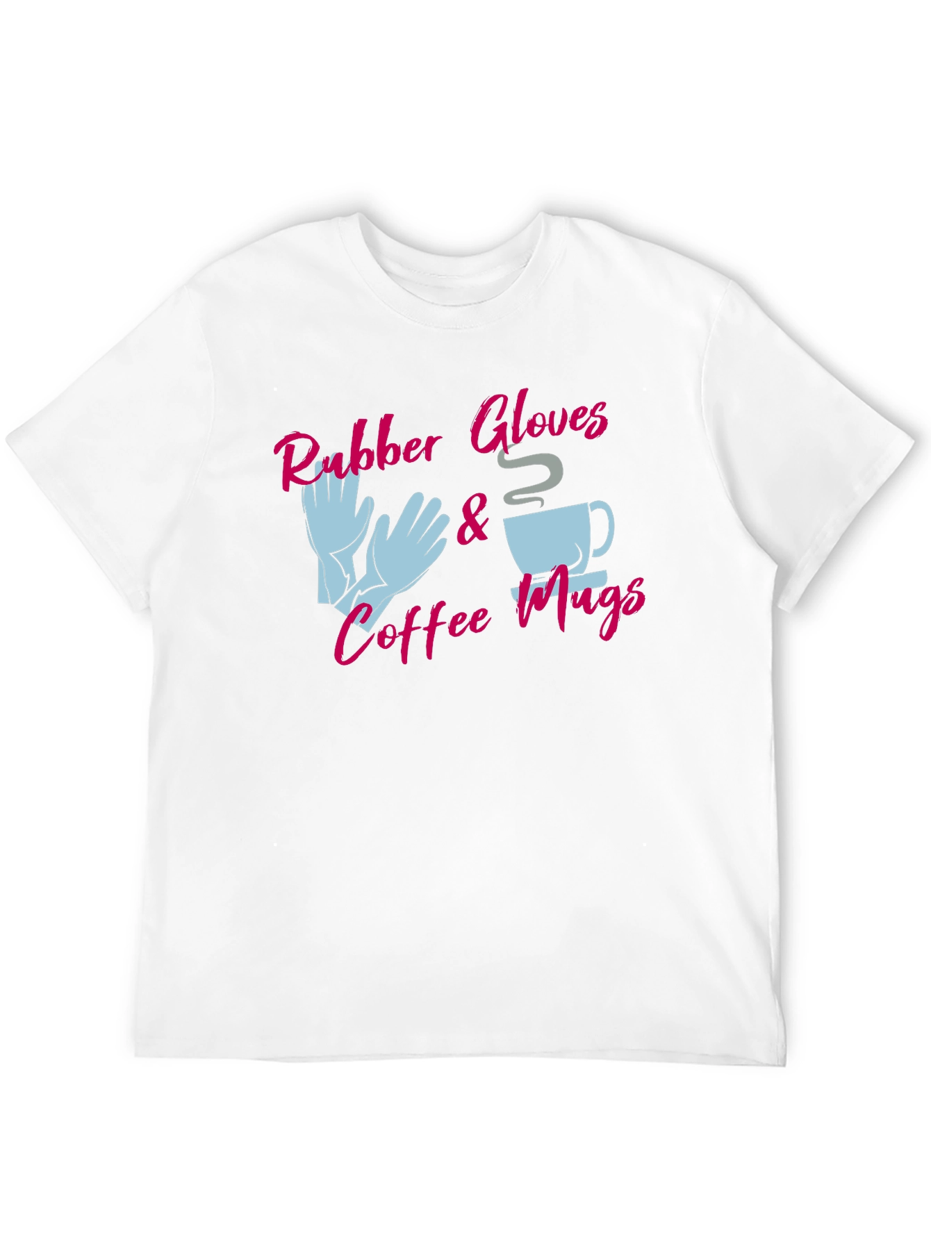 Black Rubber Gloves & Coffee Mugs Graphic Tee view 12