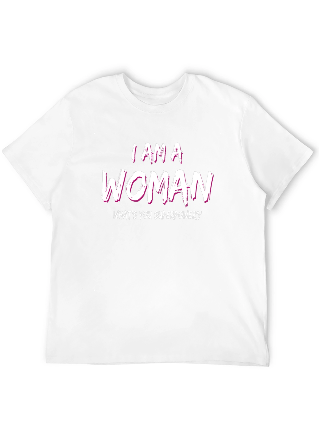Black I AM A WOMAN Superpower Tee view 12