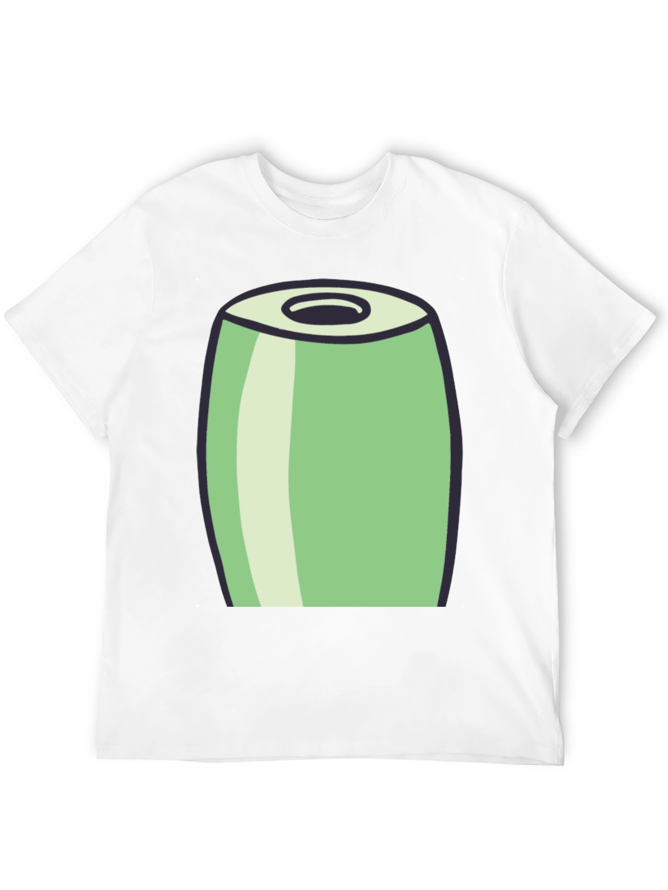 Black Cartoon Can Graphic Tee - Black view 12