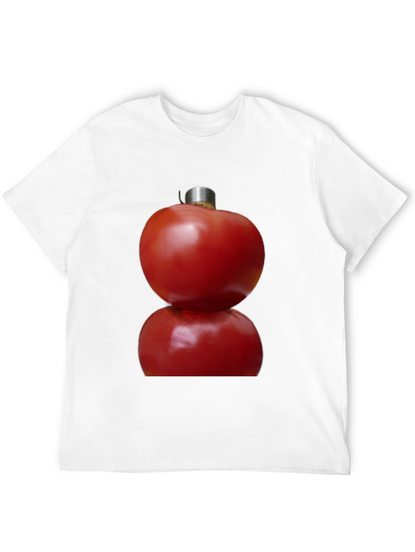 Black Tomato Ornament T-Shirt - Novelty Graphic Tee view 12