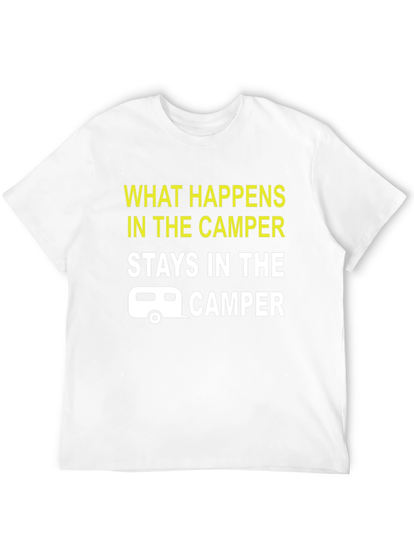 Black Camper T-Shirt: What Happens in the Camper Stays view 12