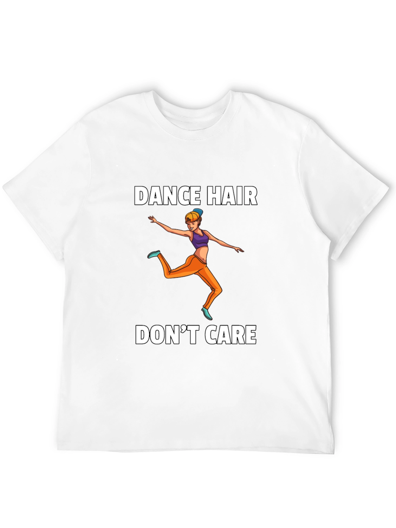 Black Dance Hair Don't Care Graphic Tee view 12
