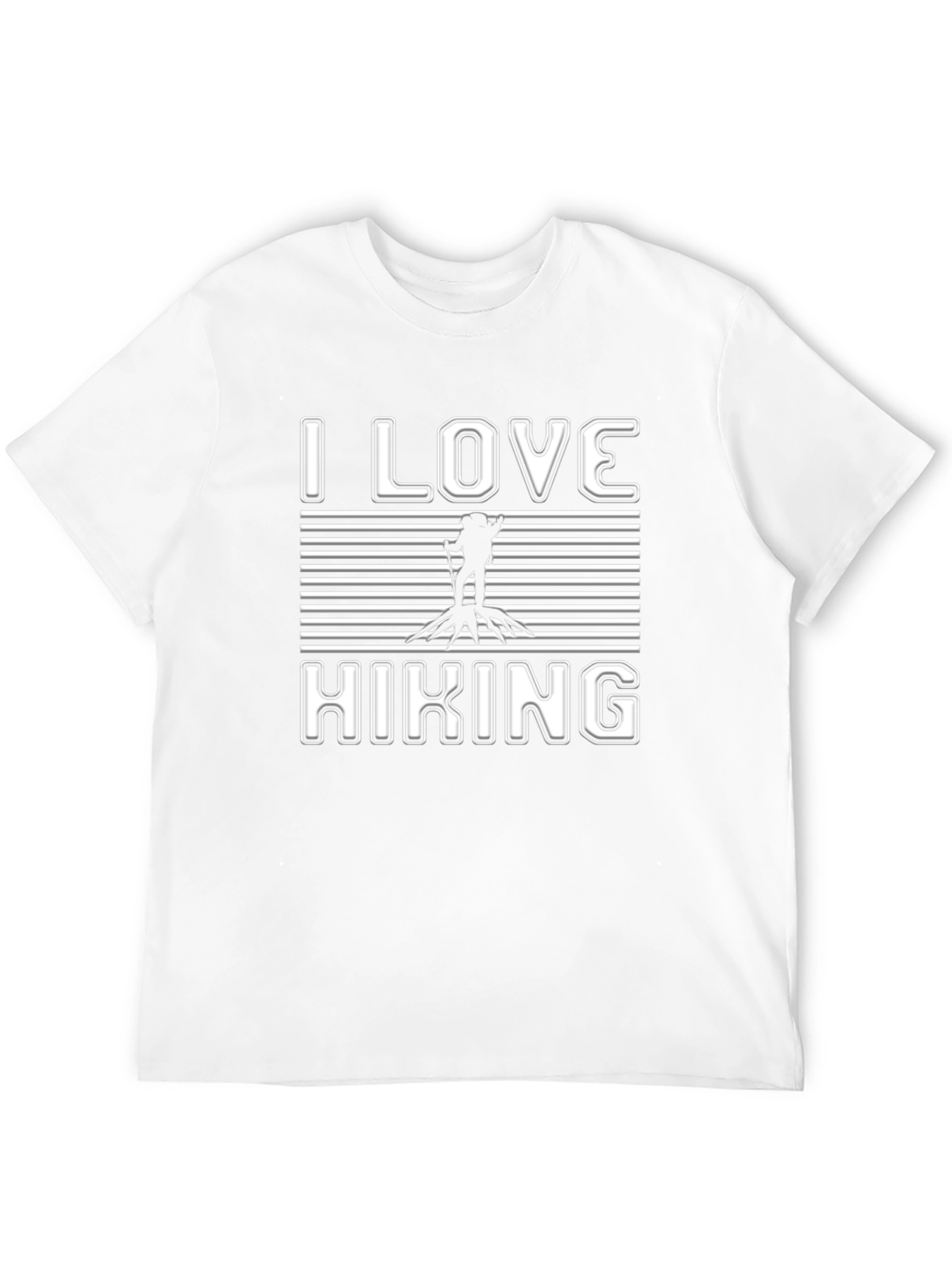 Black I Love Hiking T-Shirt - Black Graphic Tee for Outdoor Adventures view 12