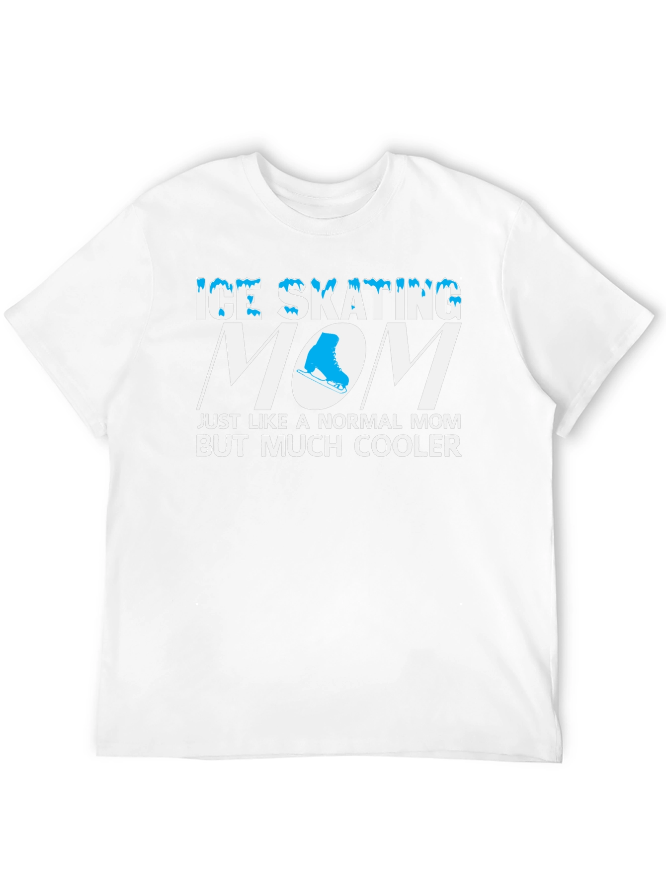 Black Ice Skating Mom T-Shirt - Cool Mother's Day Gift view 12