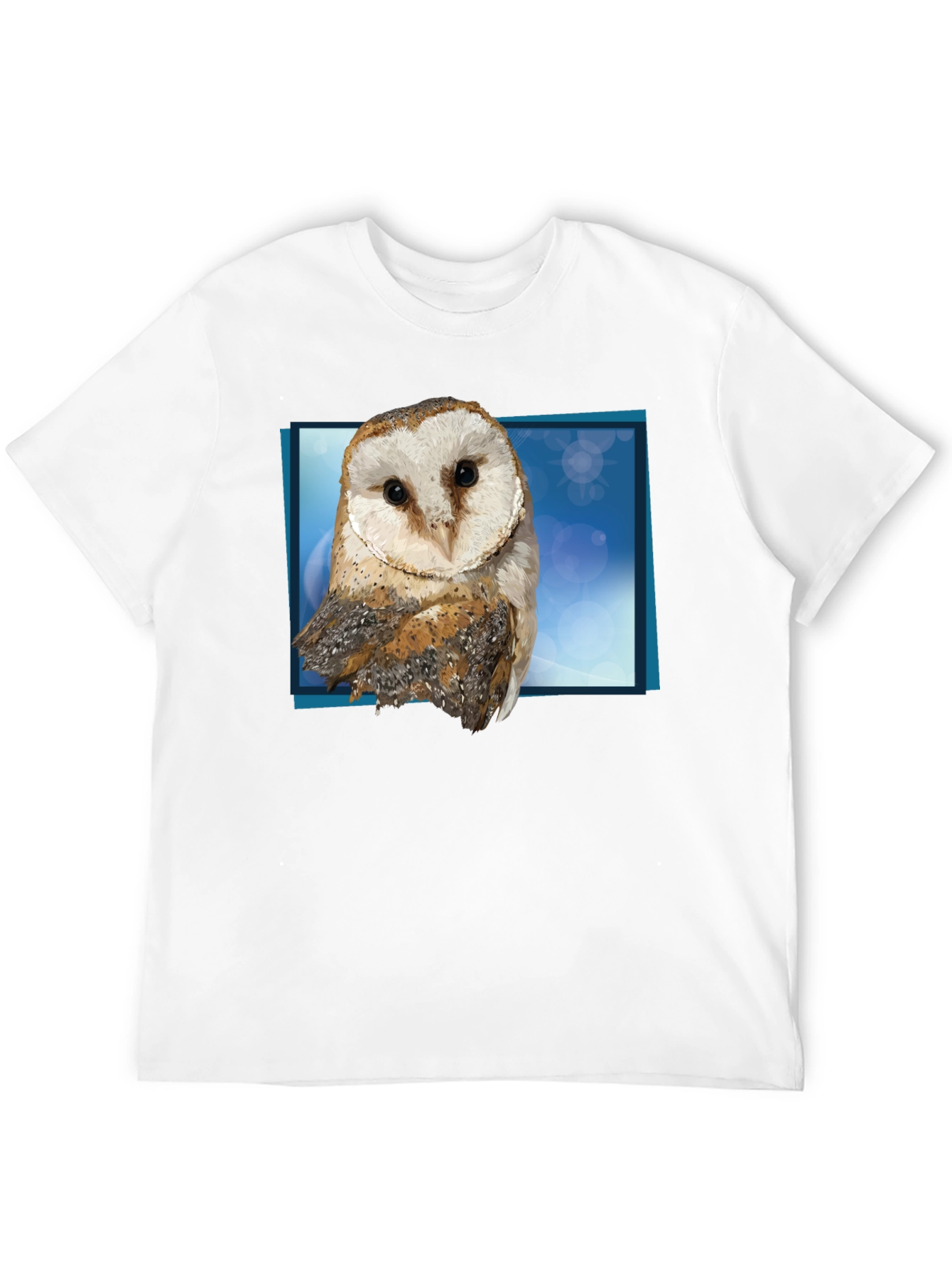 Black Barn Owl Graphic Tee - Men's Black T-Shirt view 12