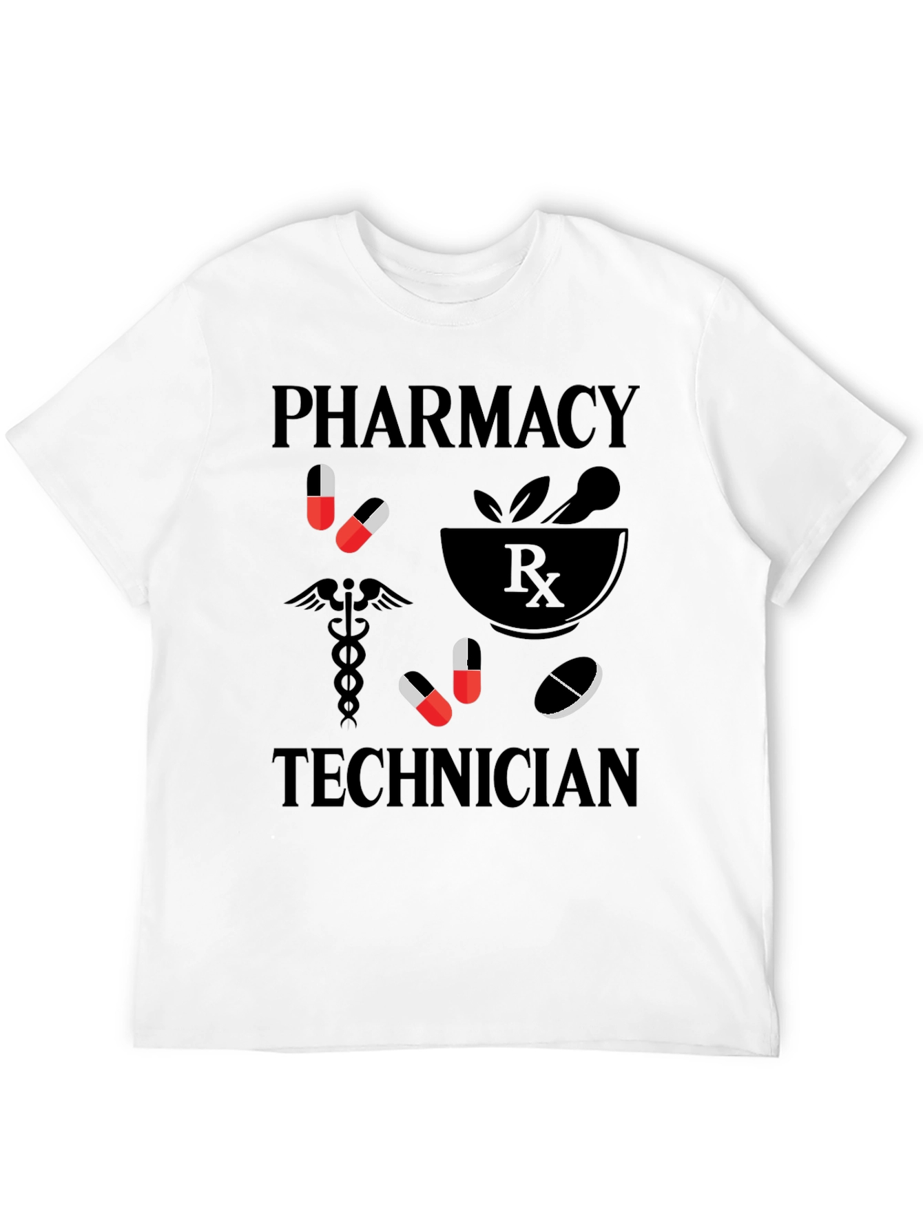 Black Pharmacy Technician Graphic Tee view 12