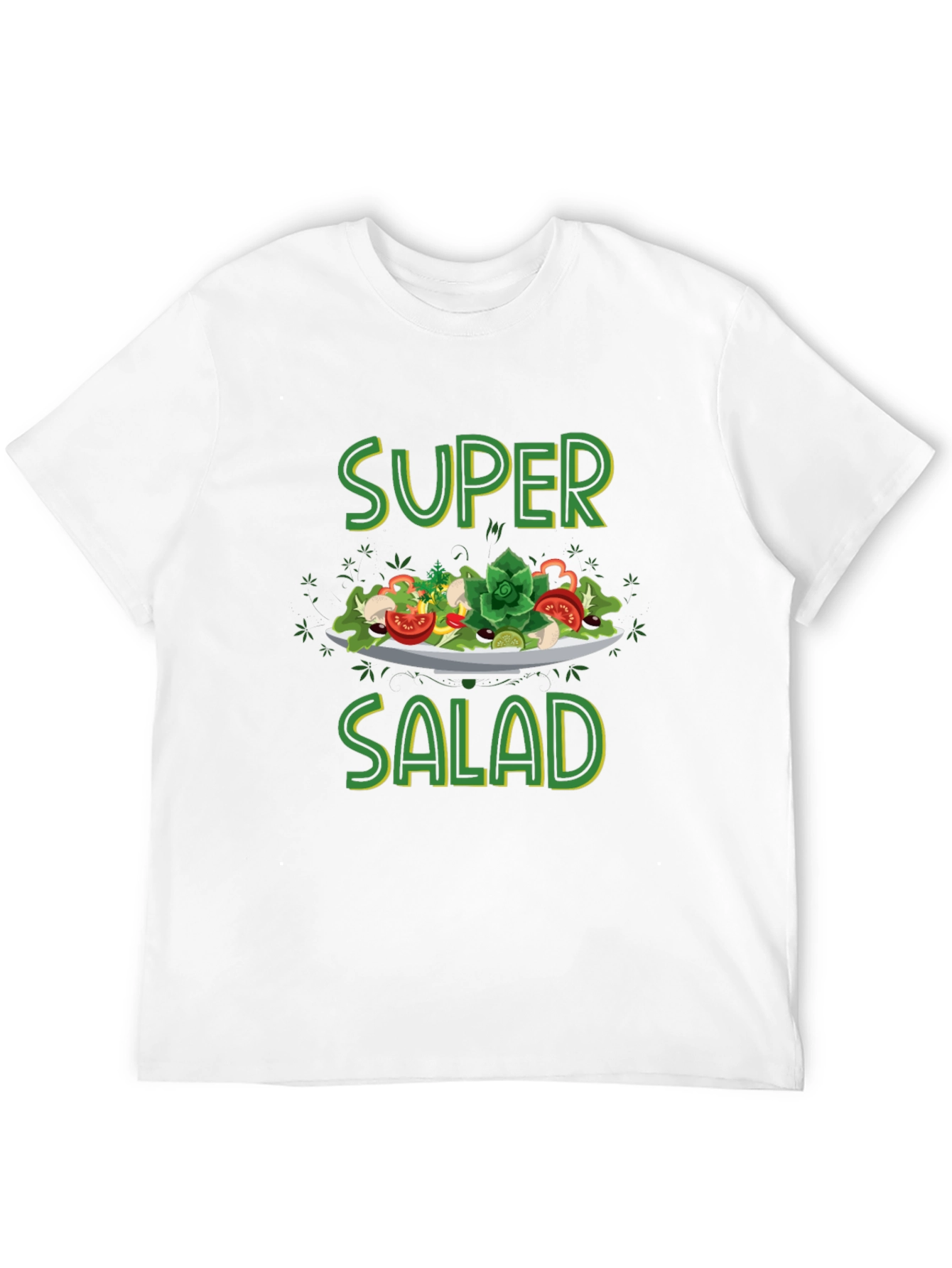Black Super Salad T-Shirt | Black | Fun & Casual view 12