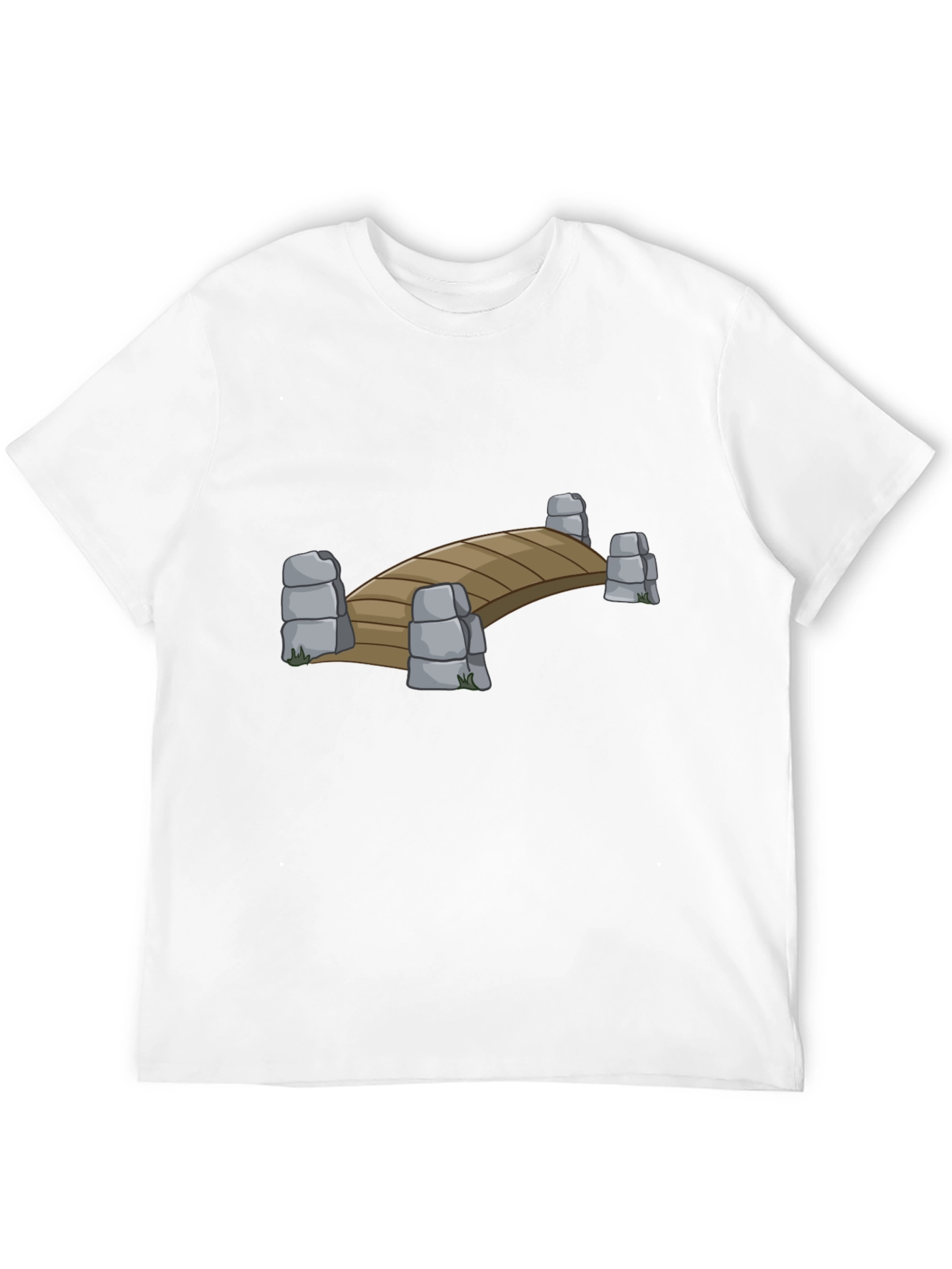 Black Bridge Graphic T-Shirt - Cool Cartoon Design view 12