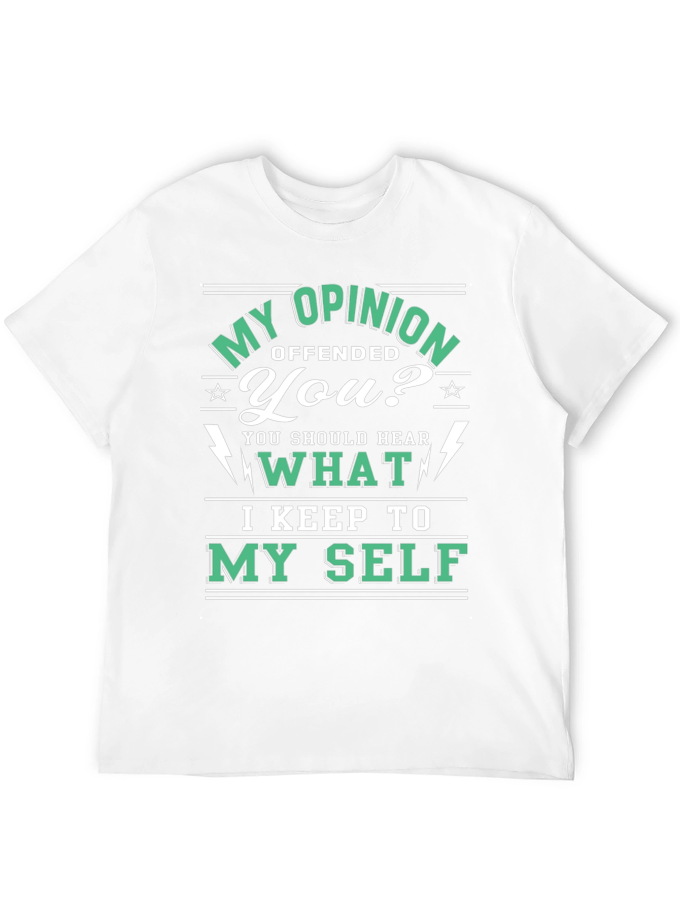 Black Opinionated Graphic T-Shirt - My Opinion Offended You? view 12