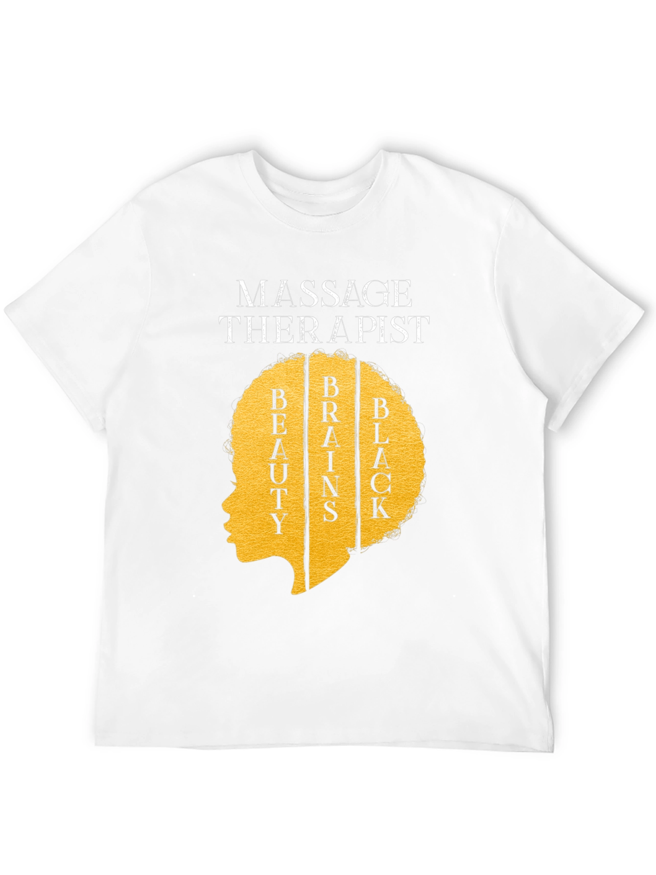 Black Massage Therapist Black Woman T-Shirt view 12