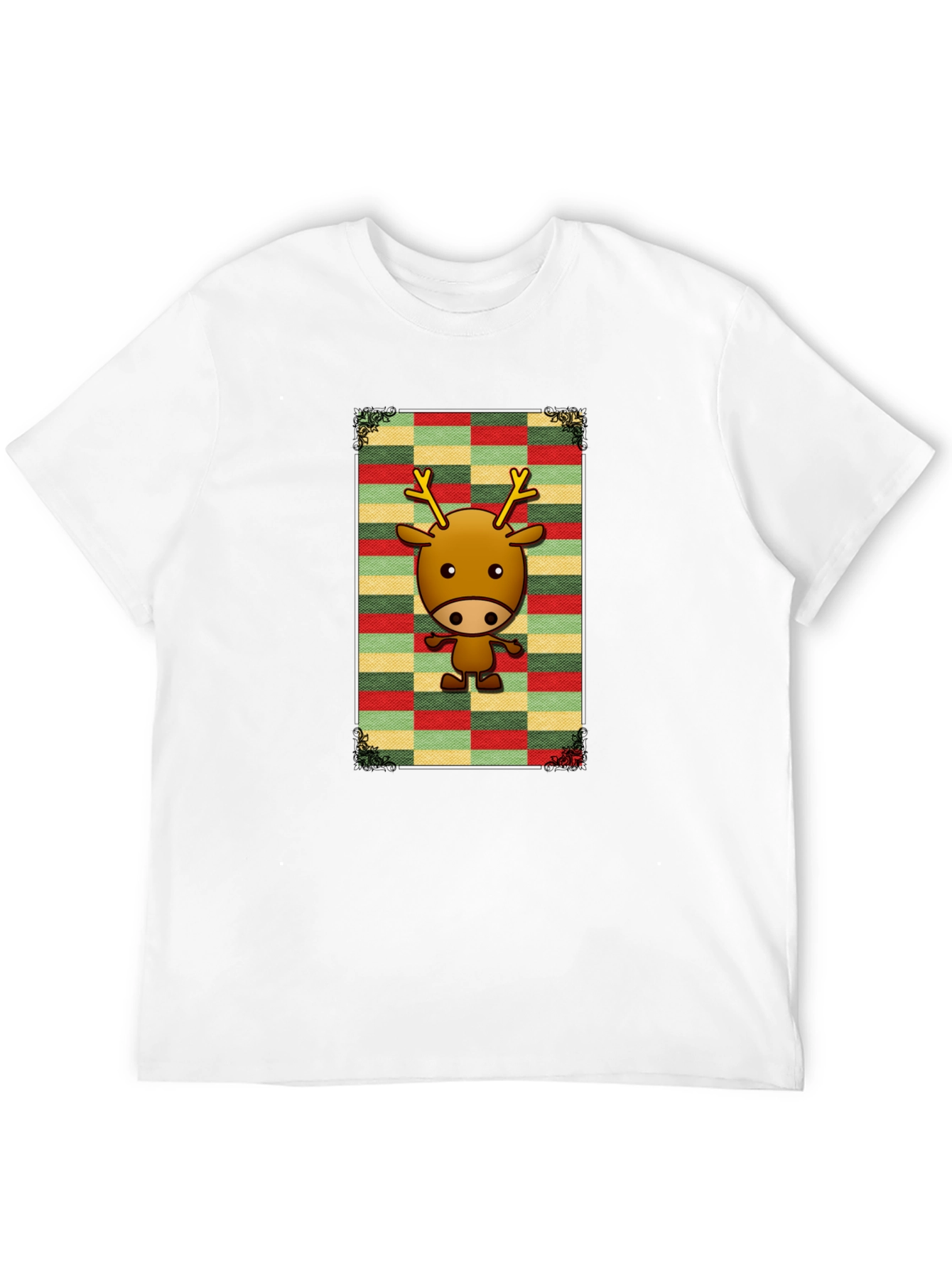 Black Festive Reindeer Graphic Tee - Holiday Style view 12