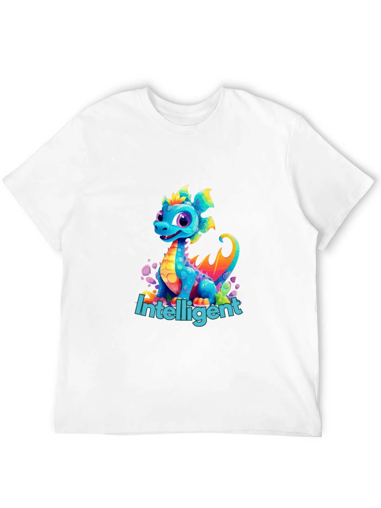 Black Intelligent Dragon Graphic Tee view 12