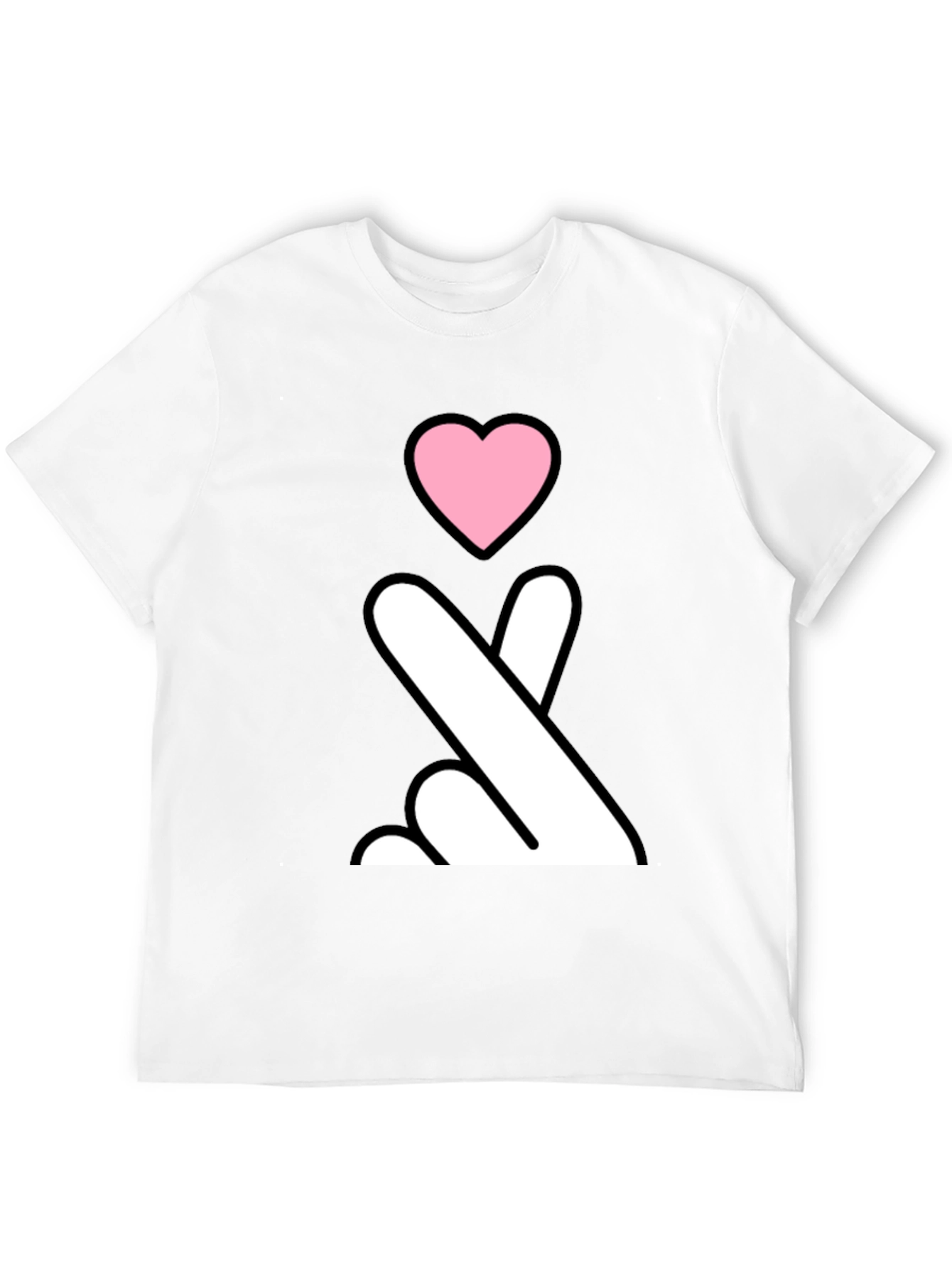 Black Heart Sign Black T-Shirt view 12