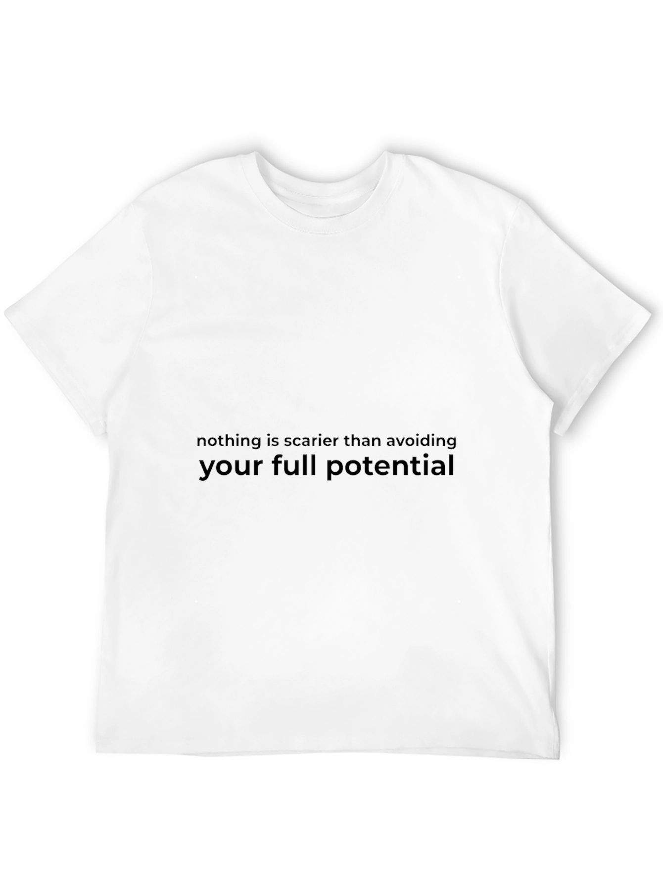 Black Motivational Graphic Tee: Full Potential view 12
