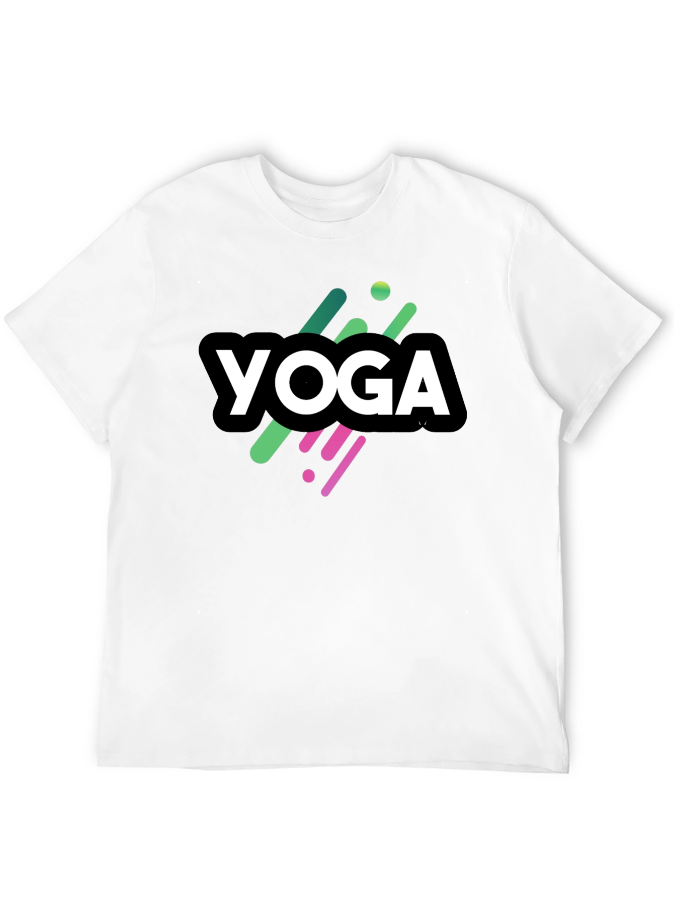 Black Yoga Graphic Black T-Shirt view 12