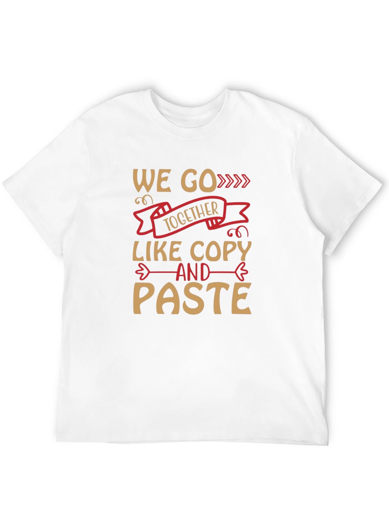 Black Funny We Go Together Like Copy And Paste Black T-Shirt view 12