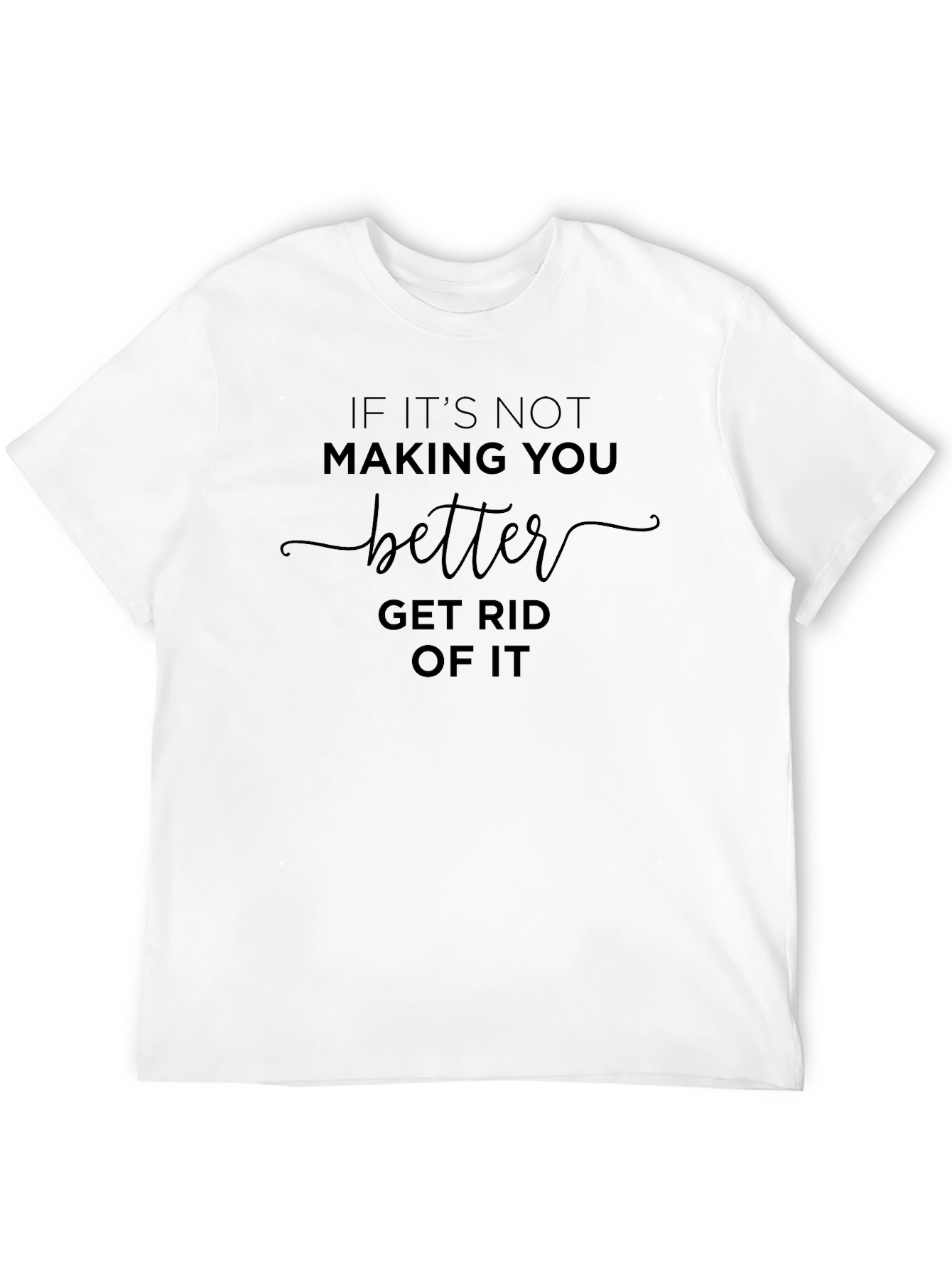 Black Motivational T-Shirt - If It's Not Making You Better view 12