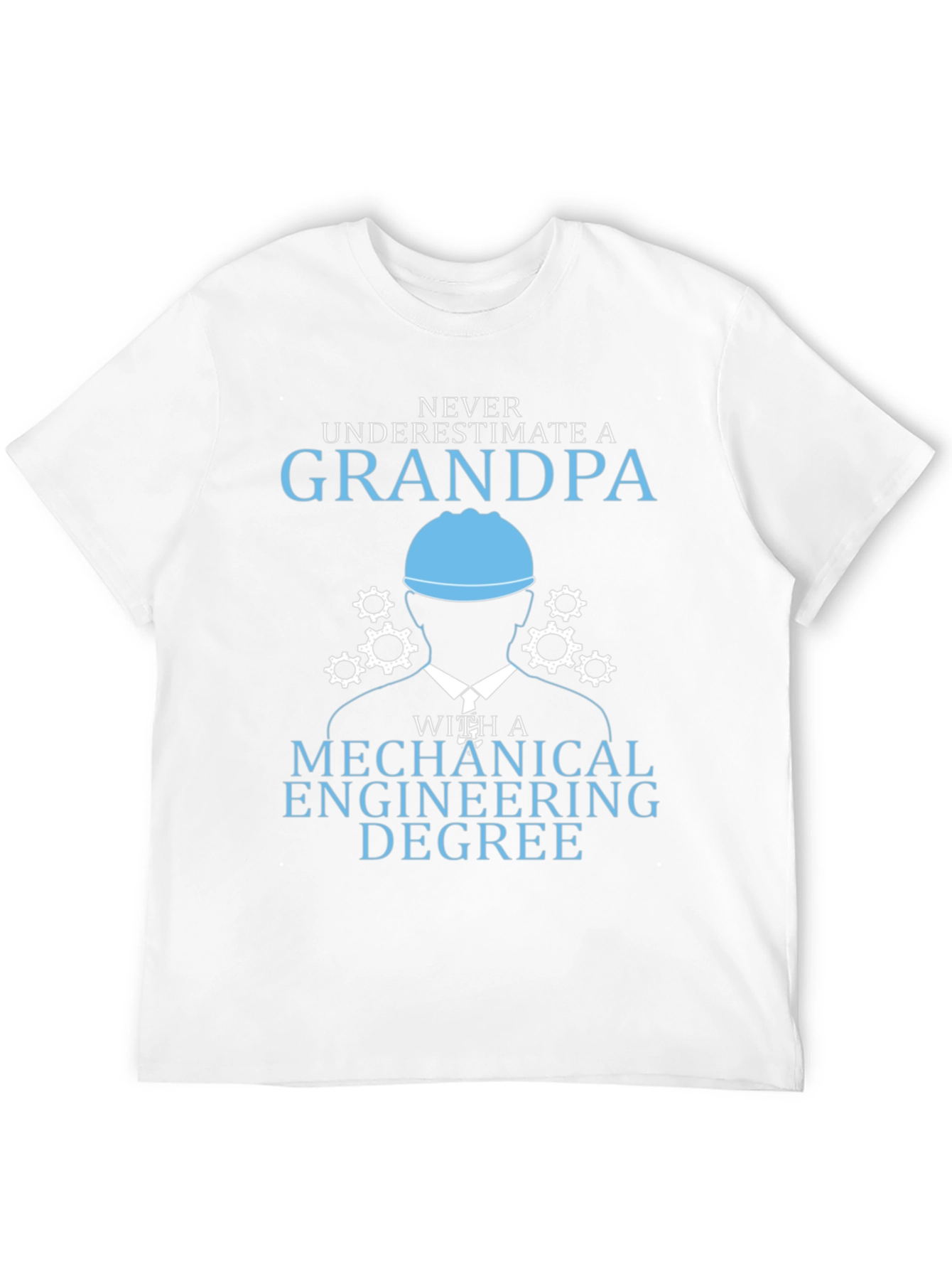 Black Mechanical Engineering Grandpa T-Shirt view 12