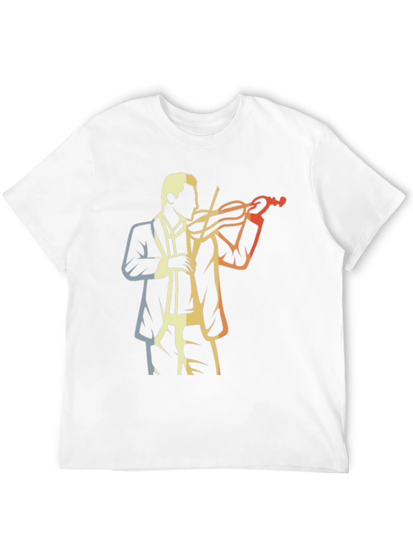 Black Retro Violinist Graphic Tee view 12