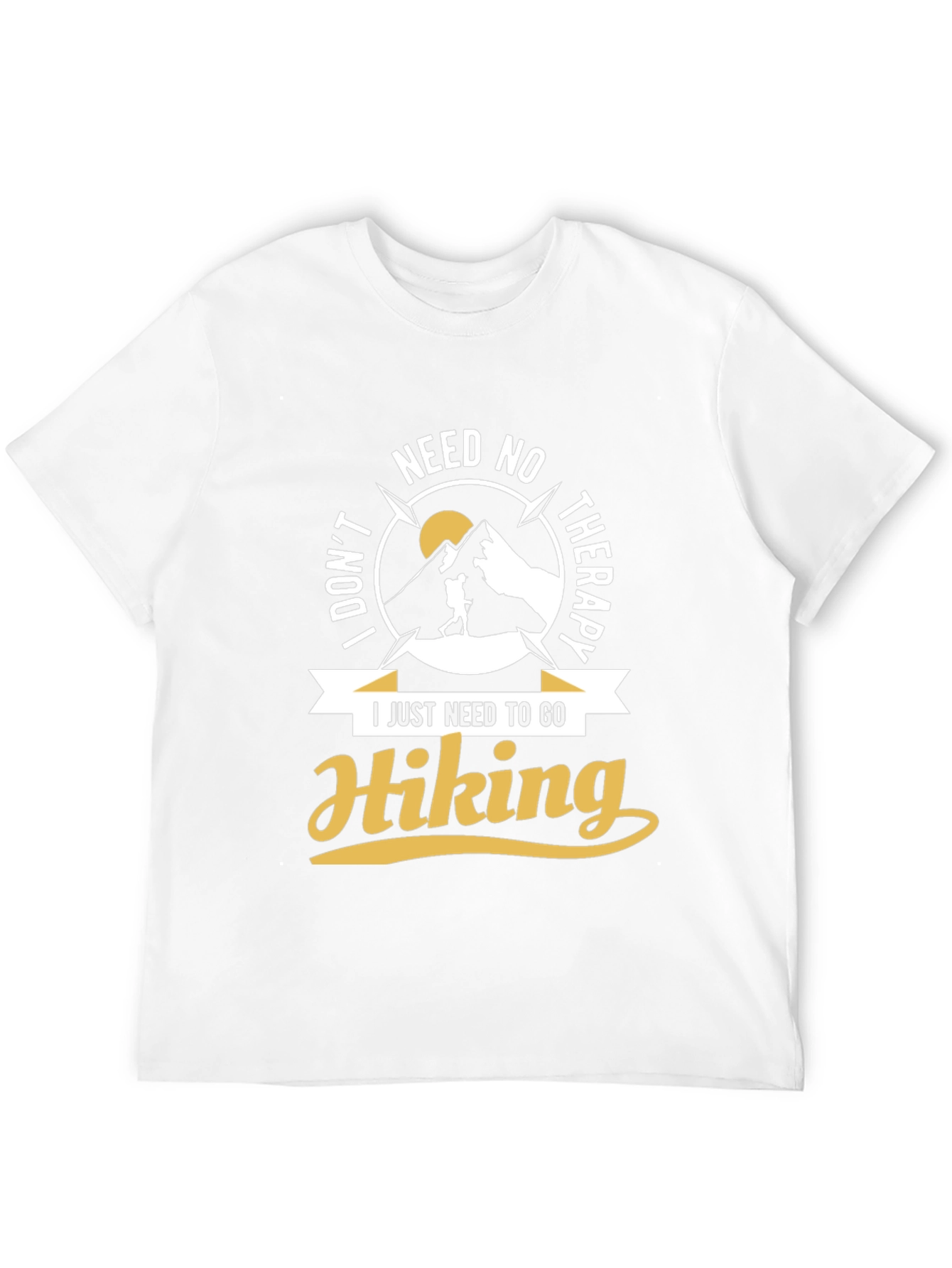 Black Hiking Therapy T-Shirt view 12