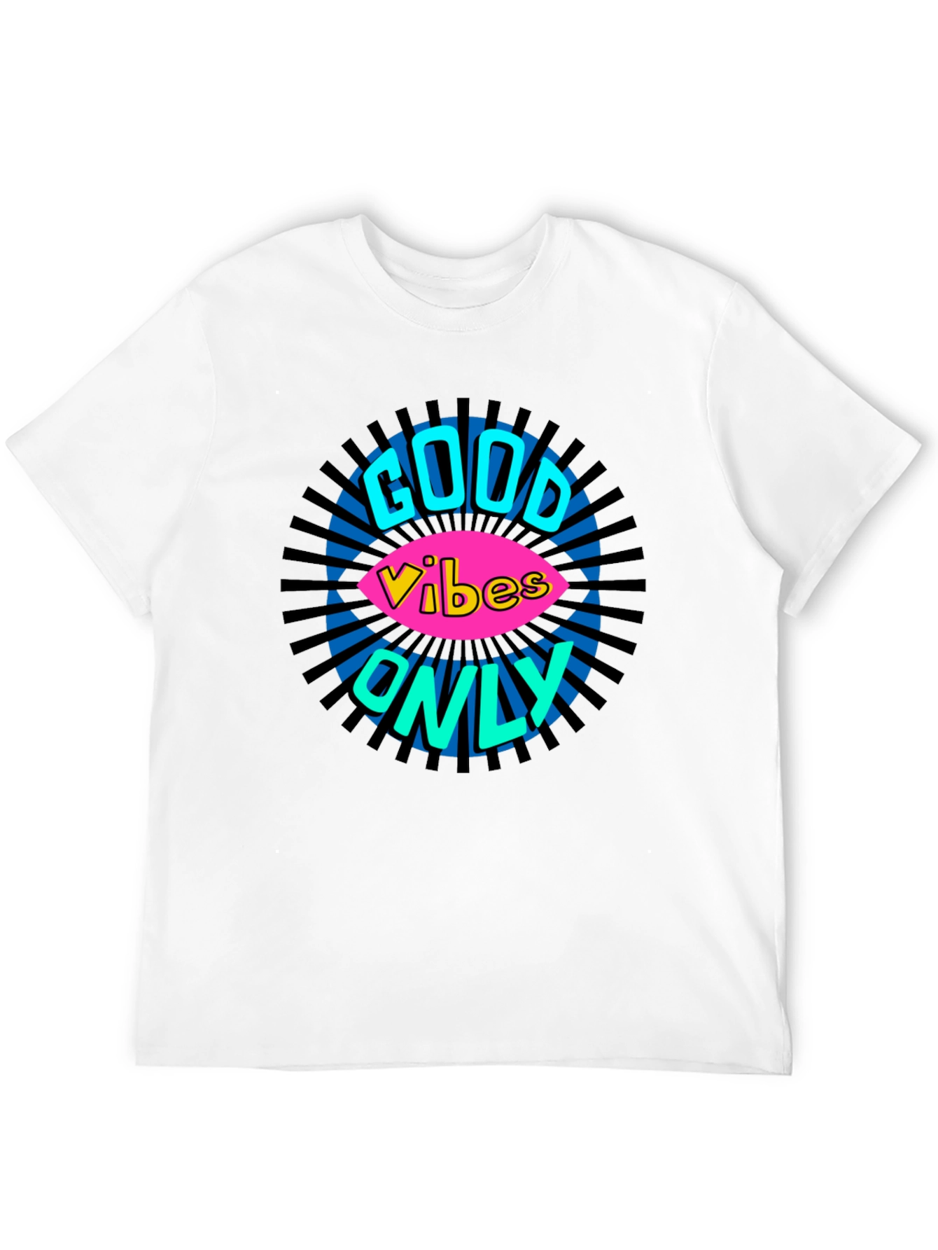 Black Good Vibes Only Graphic T-Shirt - Black view 12