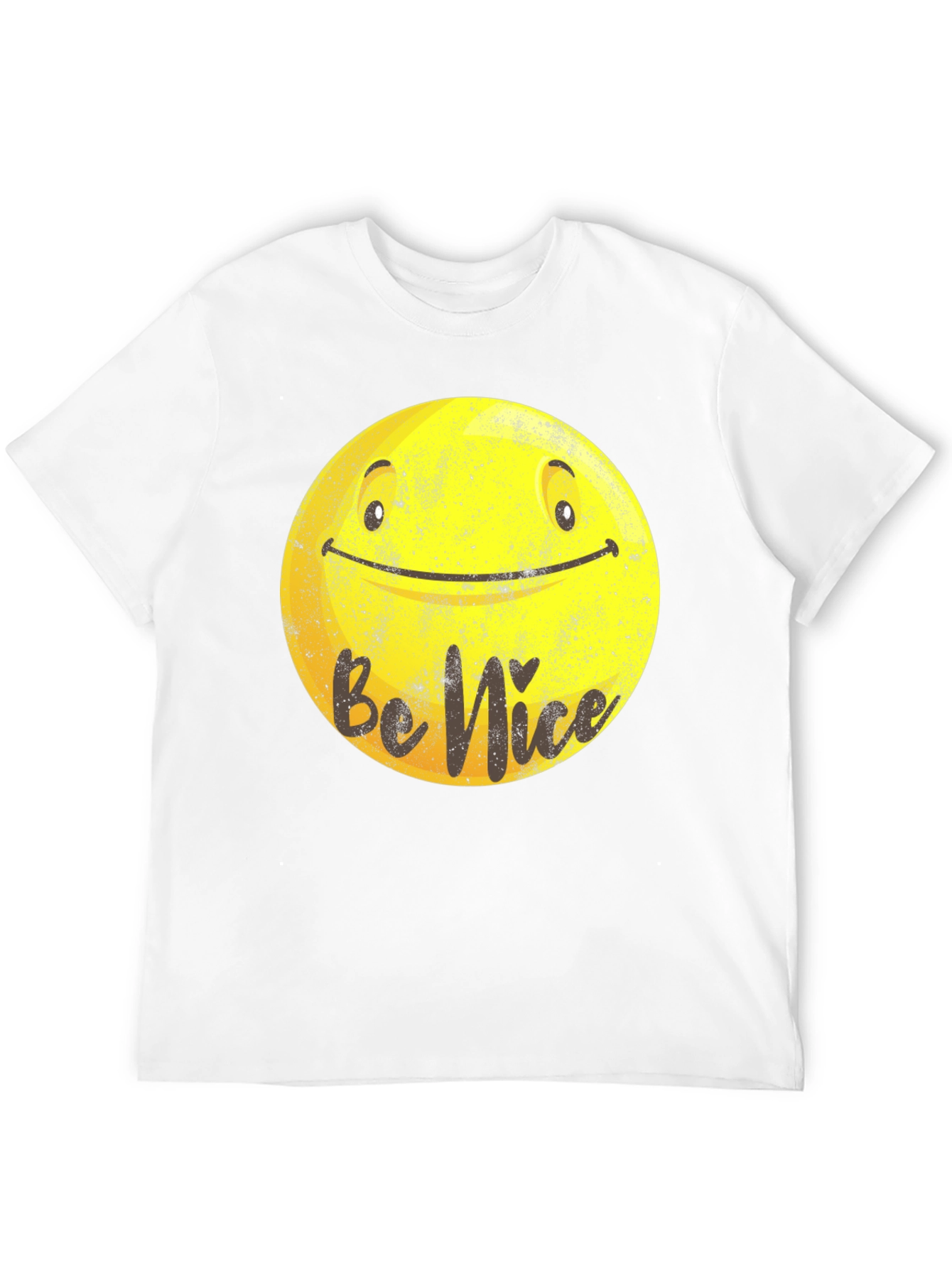 Black Be Nice Smiley Face Graphic T-Shirt view 12