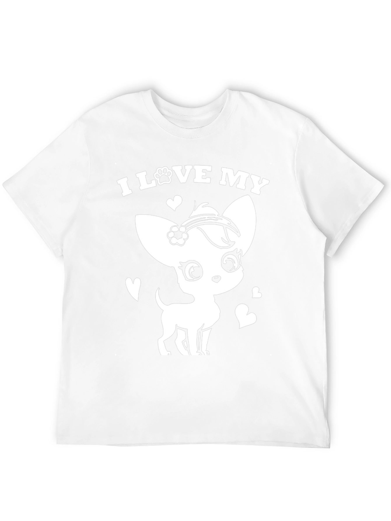 Black I Love My Chihuahua T-Shirt - Cute Dog Lover Tee view 12