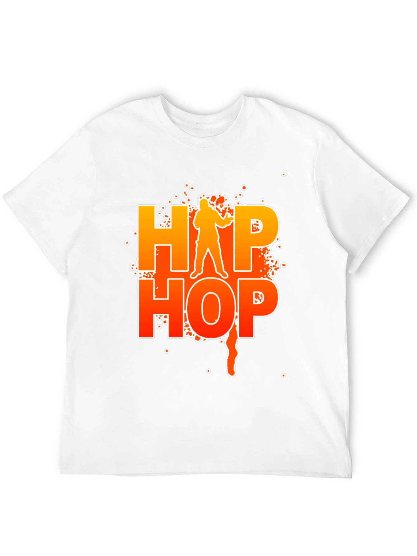 Black Hip Hop Graphic Black T-Shirt view 12