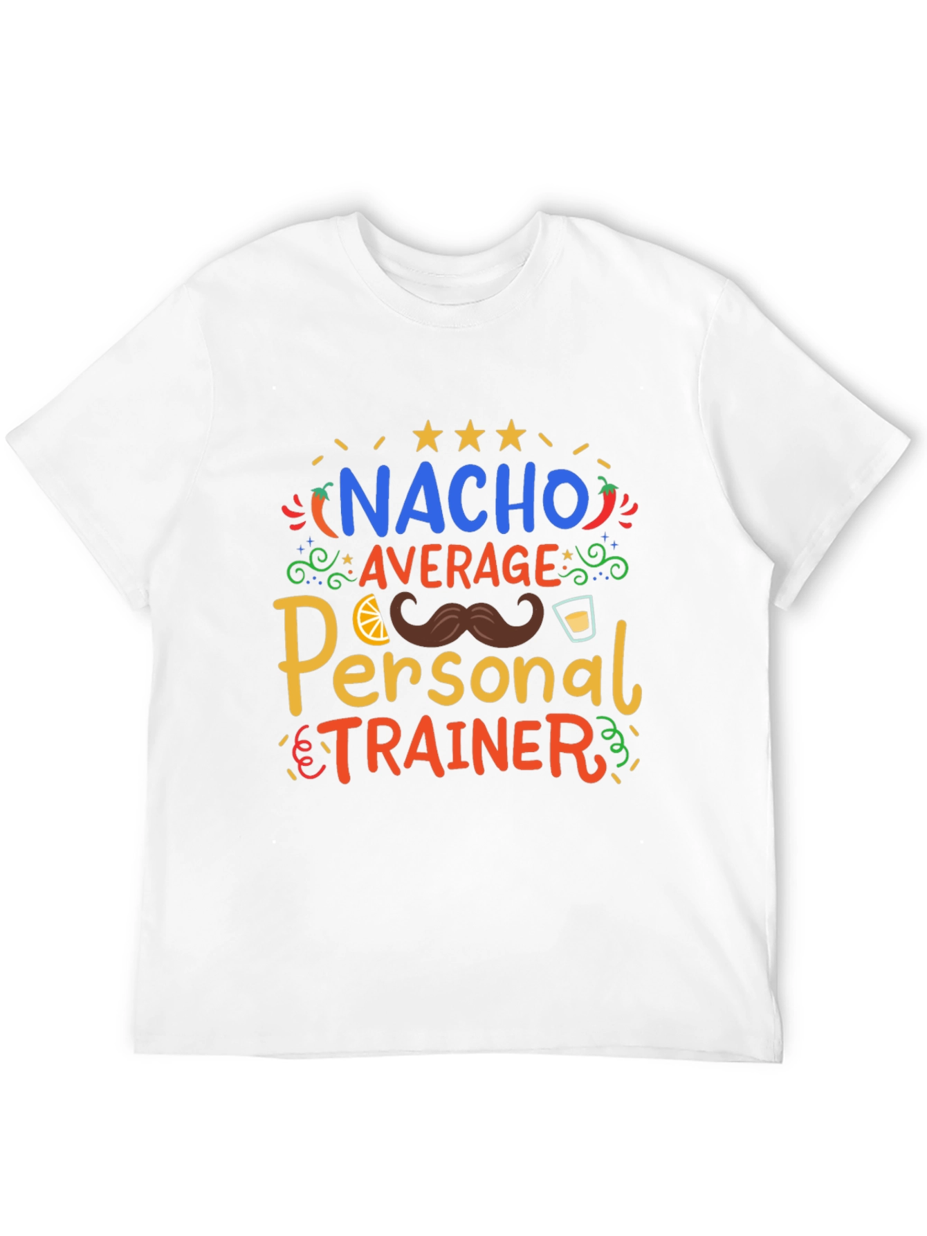 Black Nacho Average Personal Trainer T-Shirt view 12