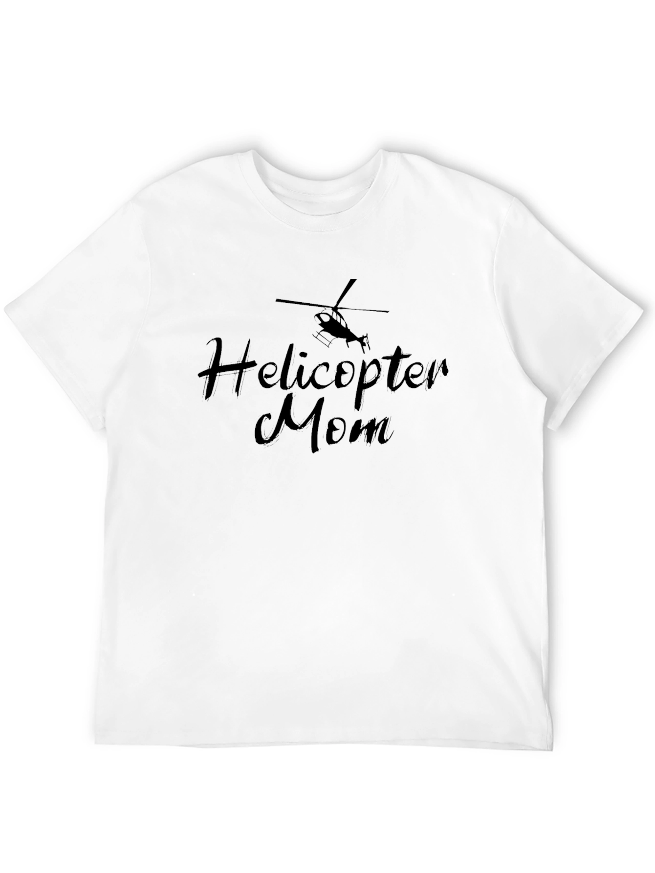 Black Helicopter Mom T-Shirt - Black Graphic Tee view 12