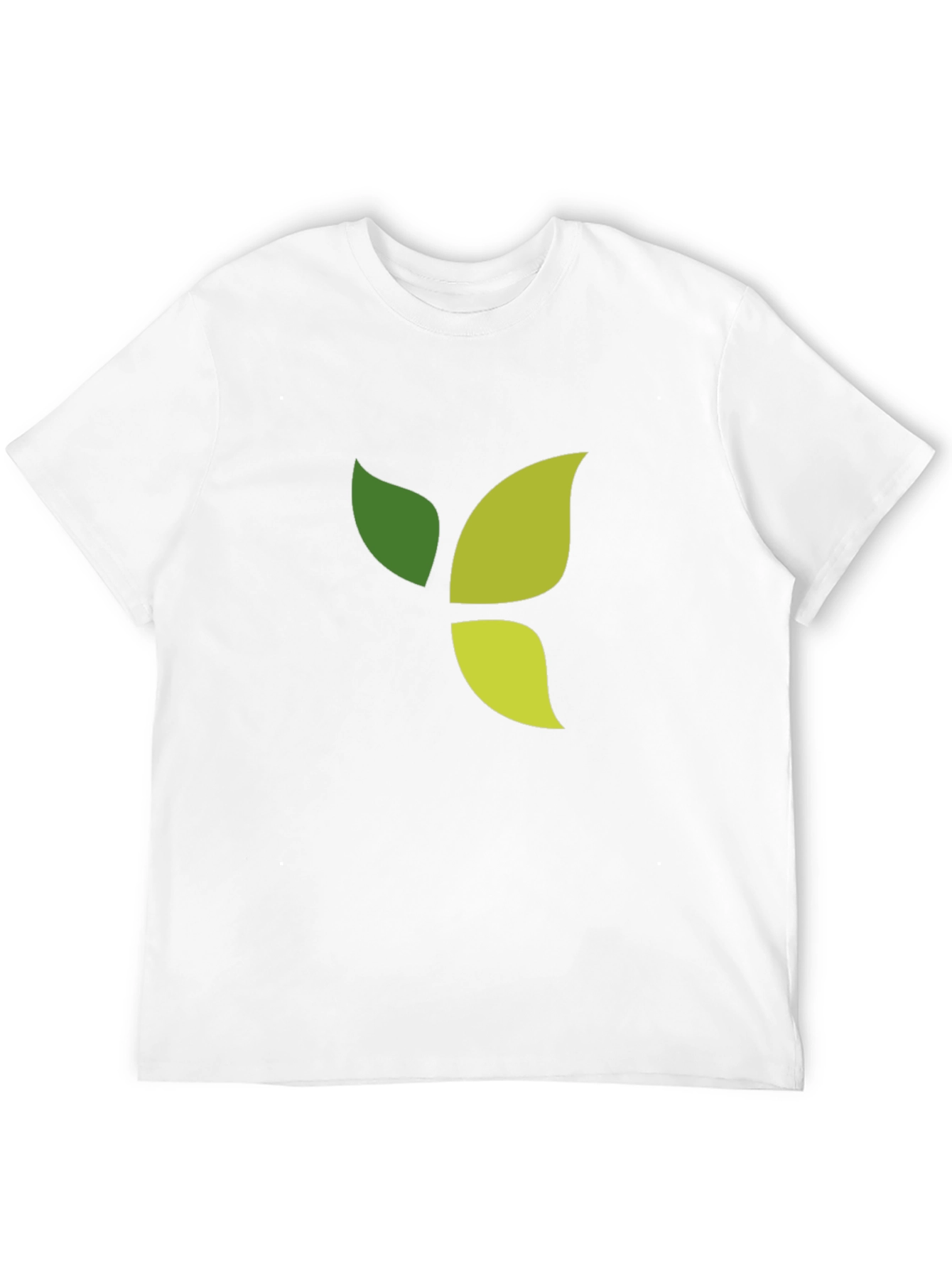 Black Green Leaf Graphic Black T-Shirt view 12