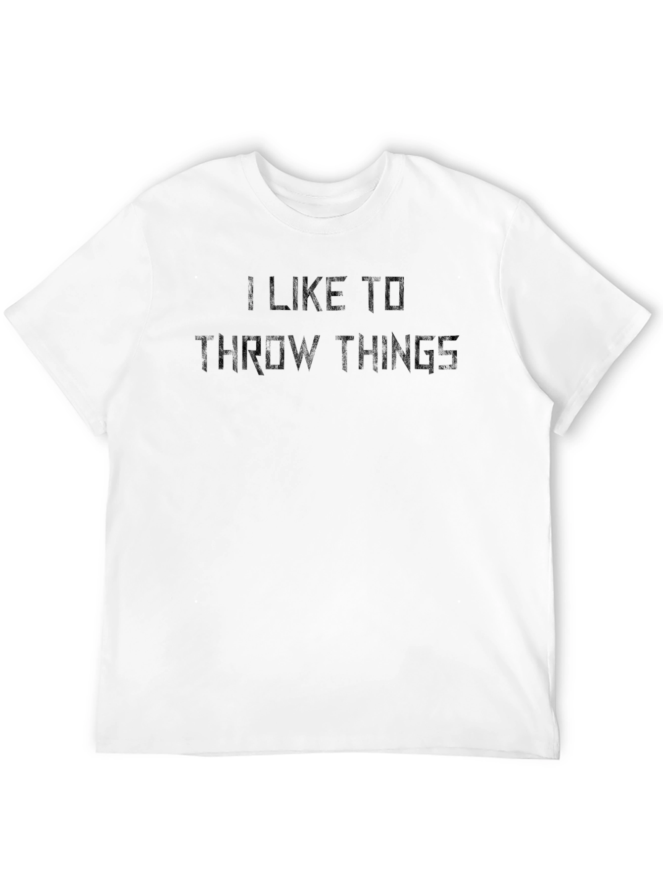 Black I Like to Throw Things Graphic Tee view 12