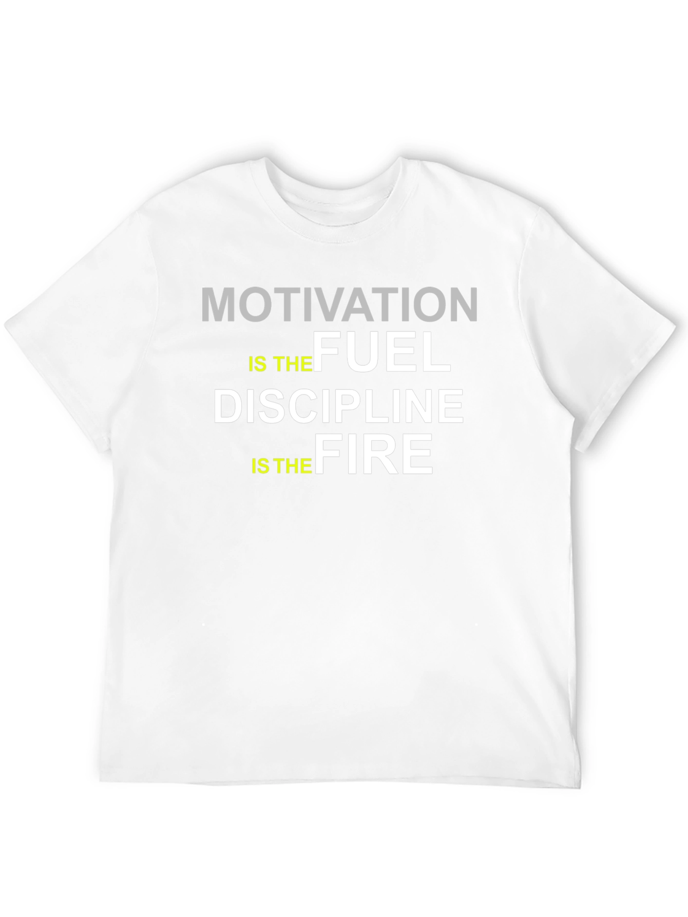 Black Motivation Fuel Discipline Fire T-Shirt view 12