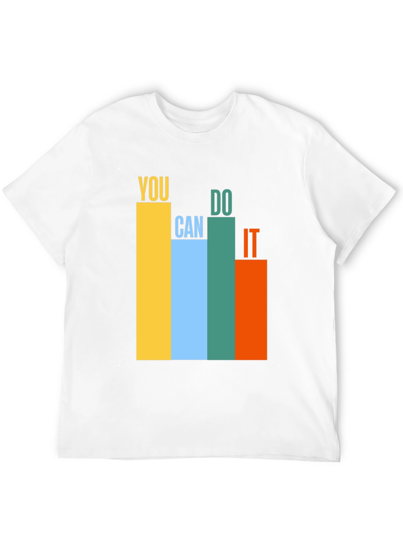 Black Motivational You Can Do It Graphic T-Shirt view 12