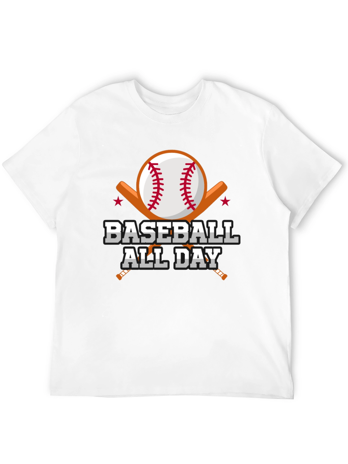 Black Baseball All Day Graphic Tee view 12
