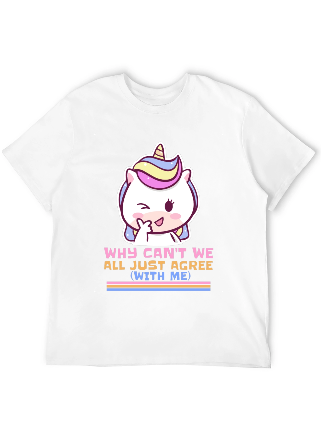 Black Unicorn T-Shirt - Why Can't We All Just Agree (With Me) view 12
