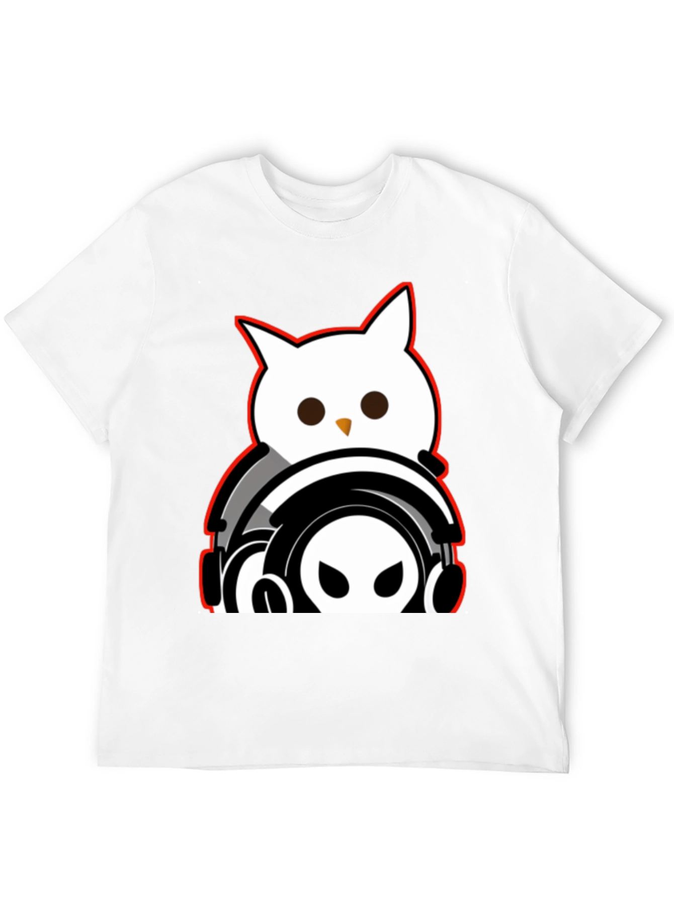 Black Owl DJ Graphic Tee - Black view 12