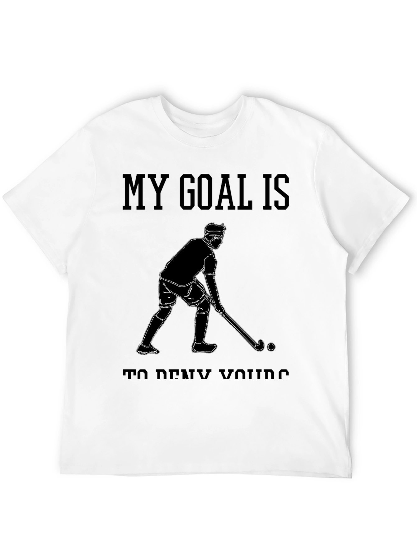 Black Hockey Goal T-Shirt view 12