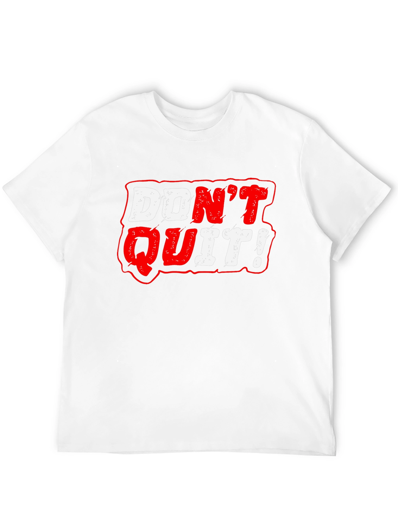 Black Don't Quit Graphic Tee - Motivational Black T-Shirt view 12