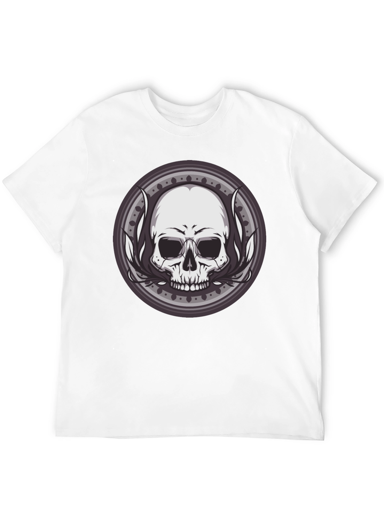 Black Skull Graphic Black T-Shirt - Edgy Style view 12