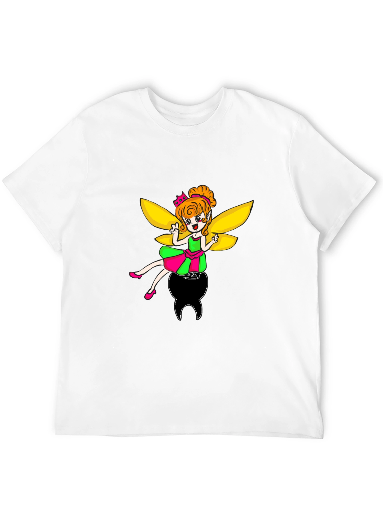 Black Tooth Fairy Graphic Black T-Shirt view 12