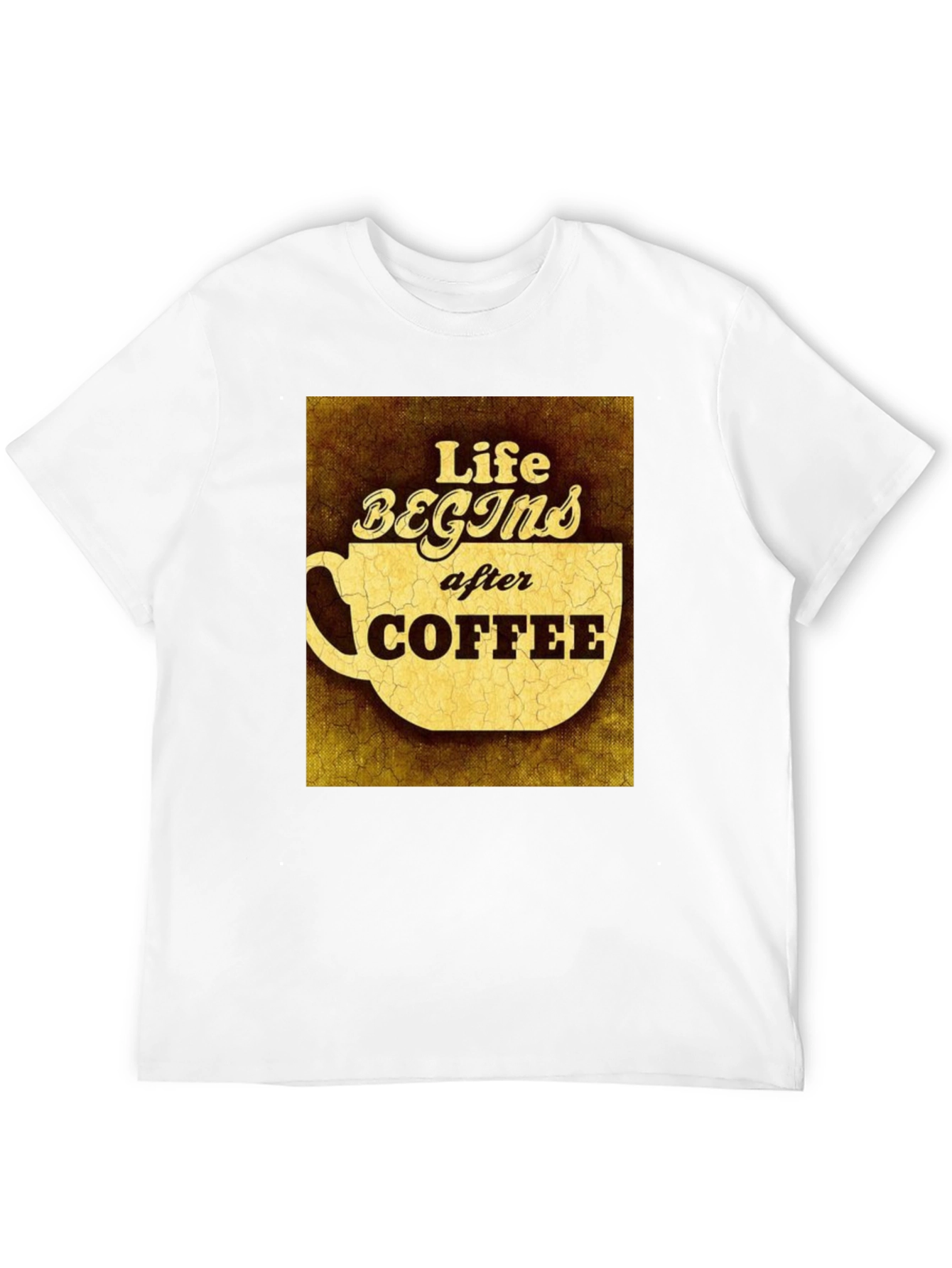 Black Life Begins After Coffee Graphic Tee view 12