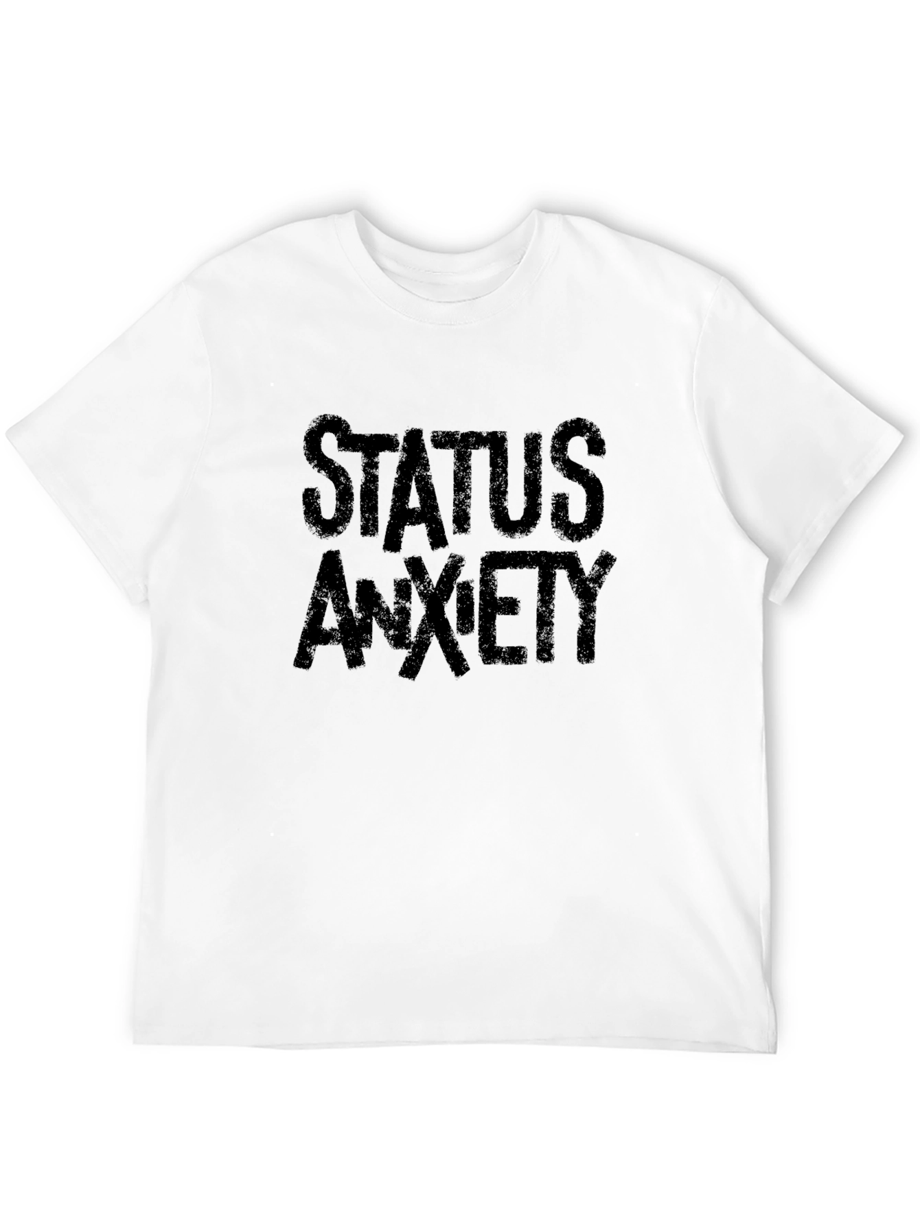 Black Status Anxiety Black Graphic T-Shirt view 12