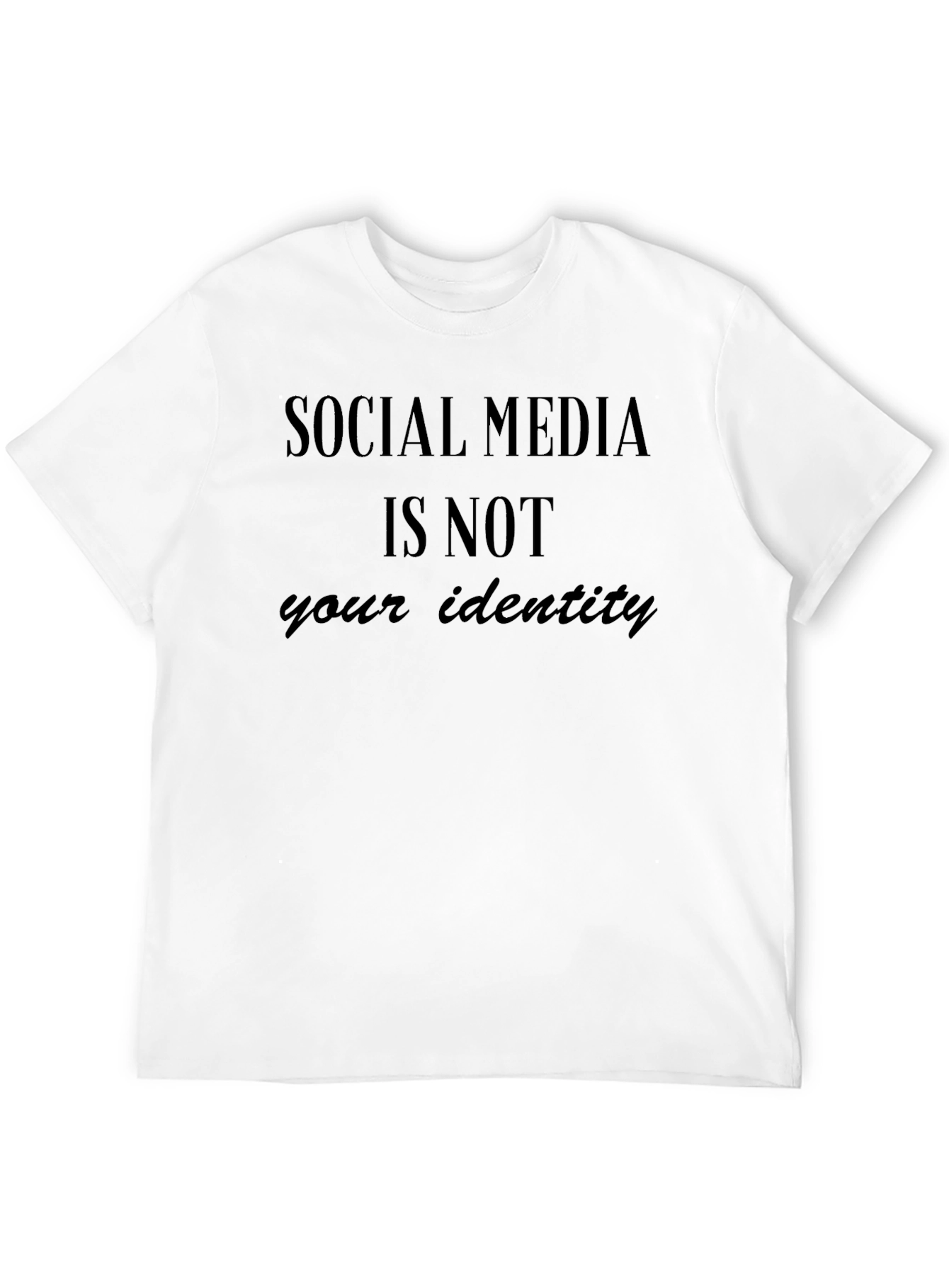 Black Social Media Identity T-Shirt - Black view 12