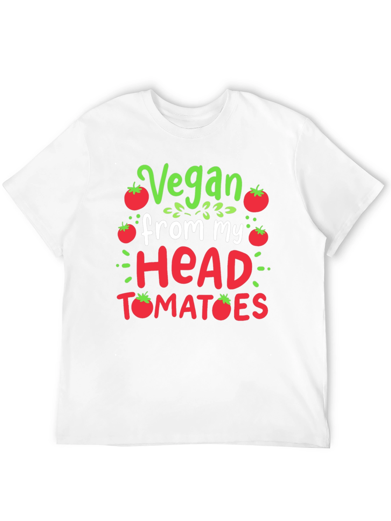 Black Vegan Tomato T-Shirt - Funny Plant Based Tee view 12