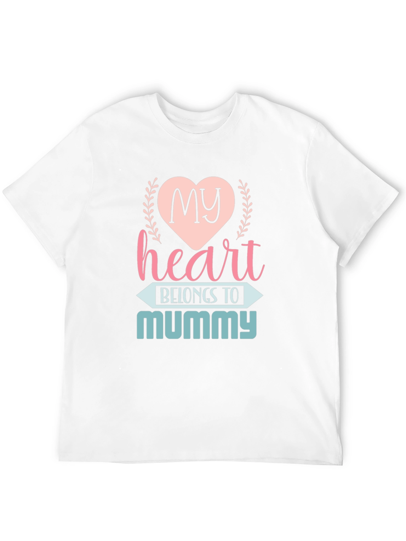Black My Heart Belongs to Mummy T-Shirt view 12