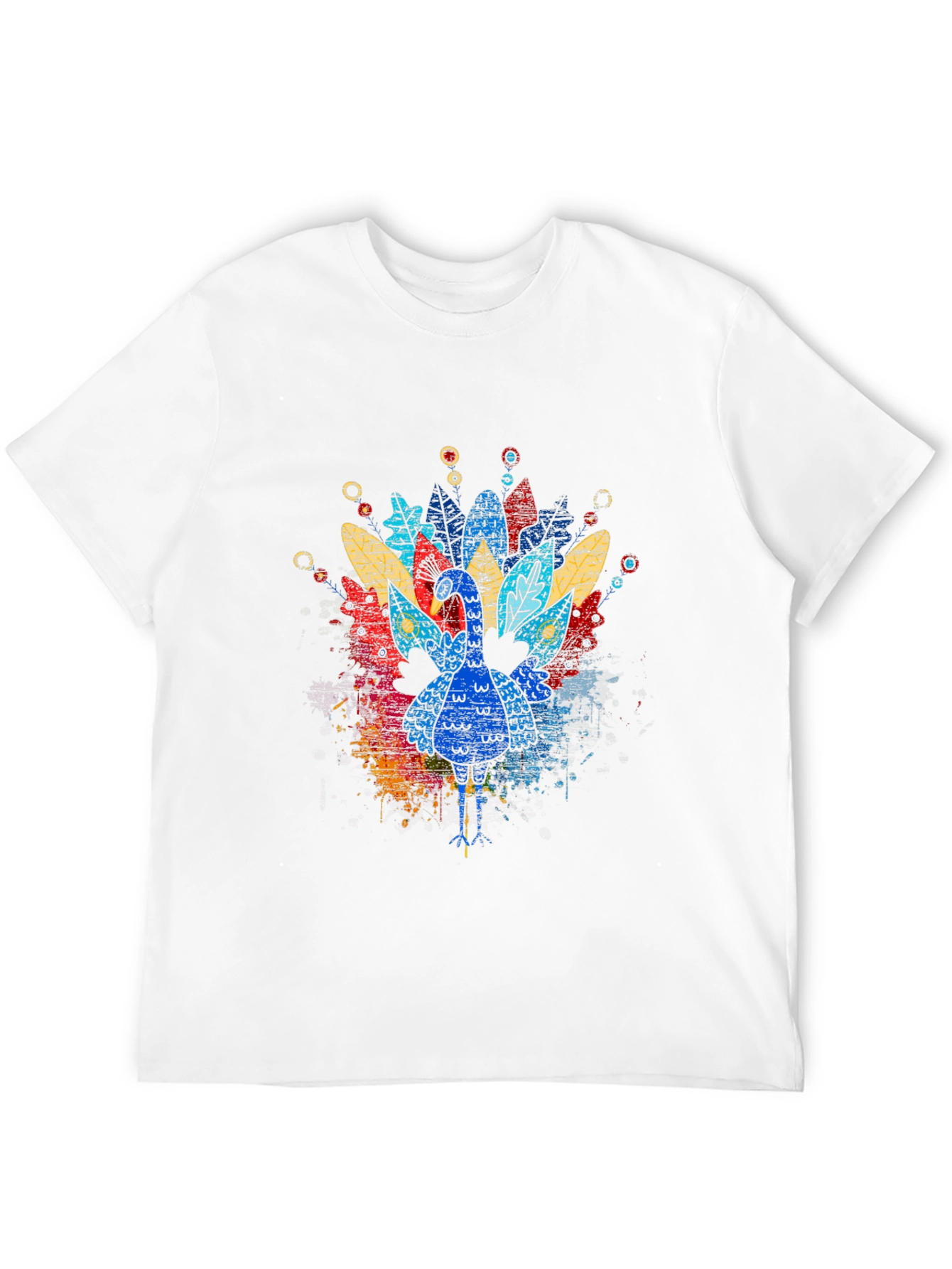 Black Thanksgiving Turkey Graphic Tee - Colorful Festive Shirt view 12