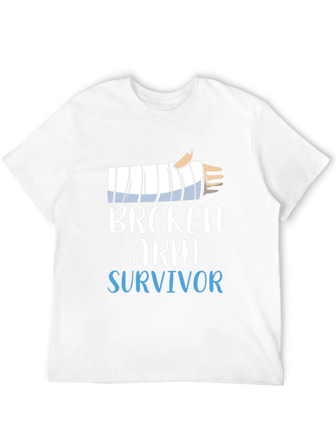 Black Broken Arm Survivor T-Shirt - Funny Get Well Soon Gift view 12